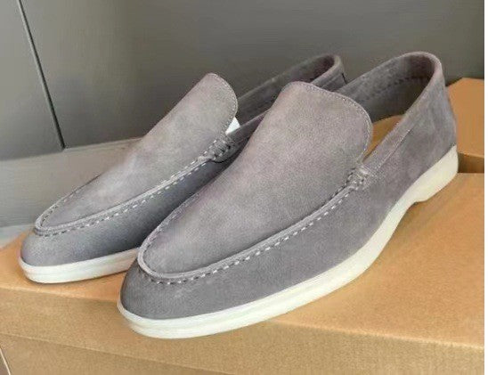 Ricardo | Sleek Black Suede Slip-On Loafers Men