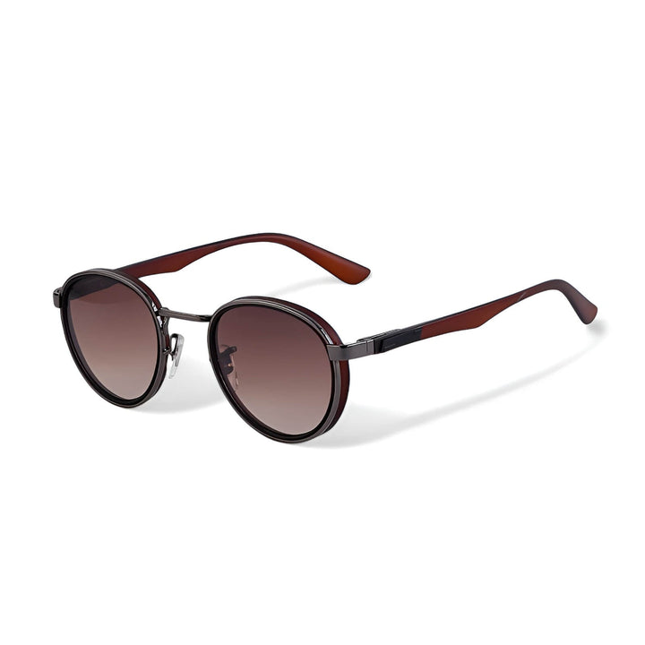 Tommaso | Vintage Gold Frame Oval Sunglasses With UV Protection