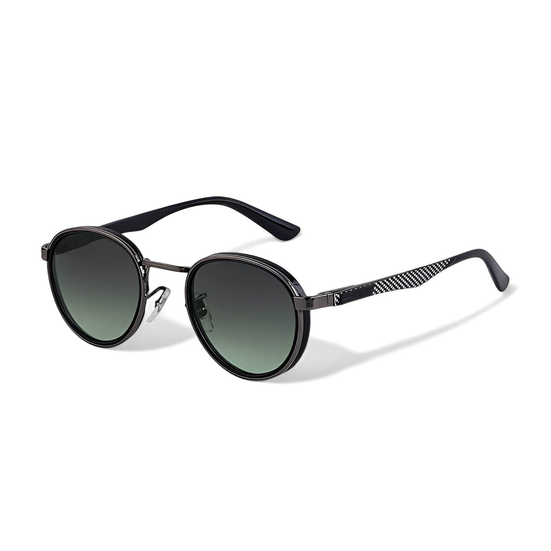 Tommaso | Vintage Gold Frame Oval Sunglasses With UV Protection