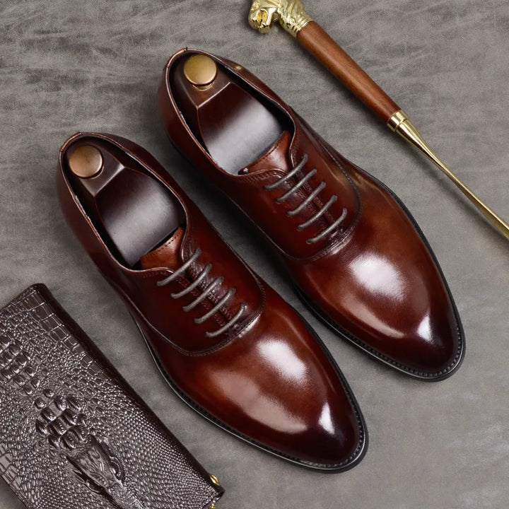 Ezra | Elegant Orthopedic Leather Oxford Dress Shoes