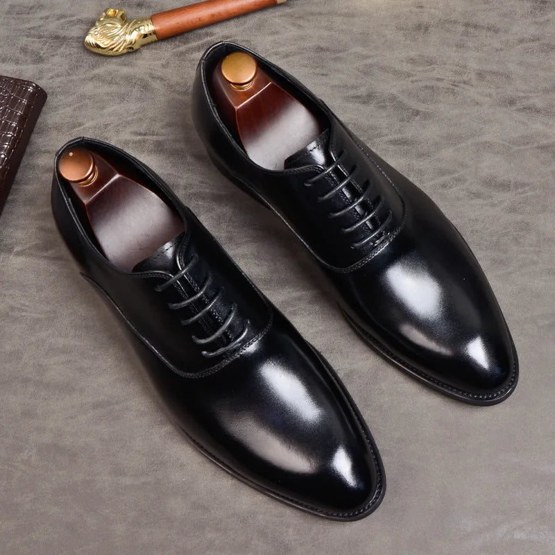 Ezra | Elegant Orthopedic Leather Oxford Dress Shoes