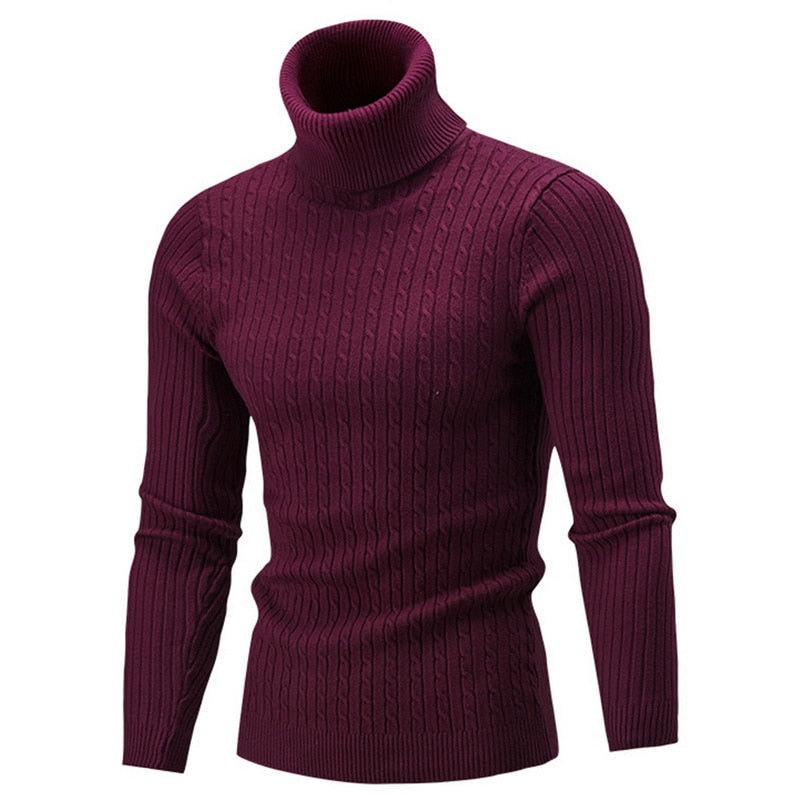 Eloise | Elegant Ribbed Turtleneck Sweater For Men