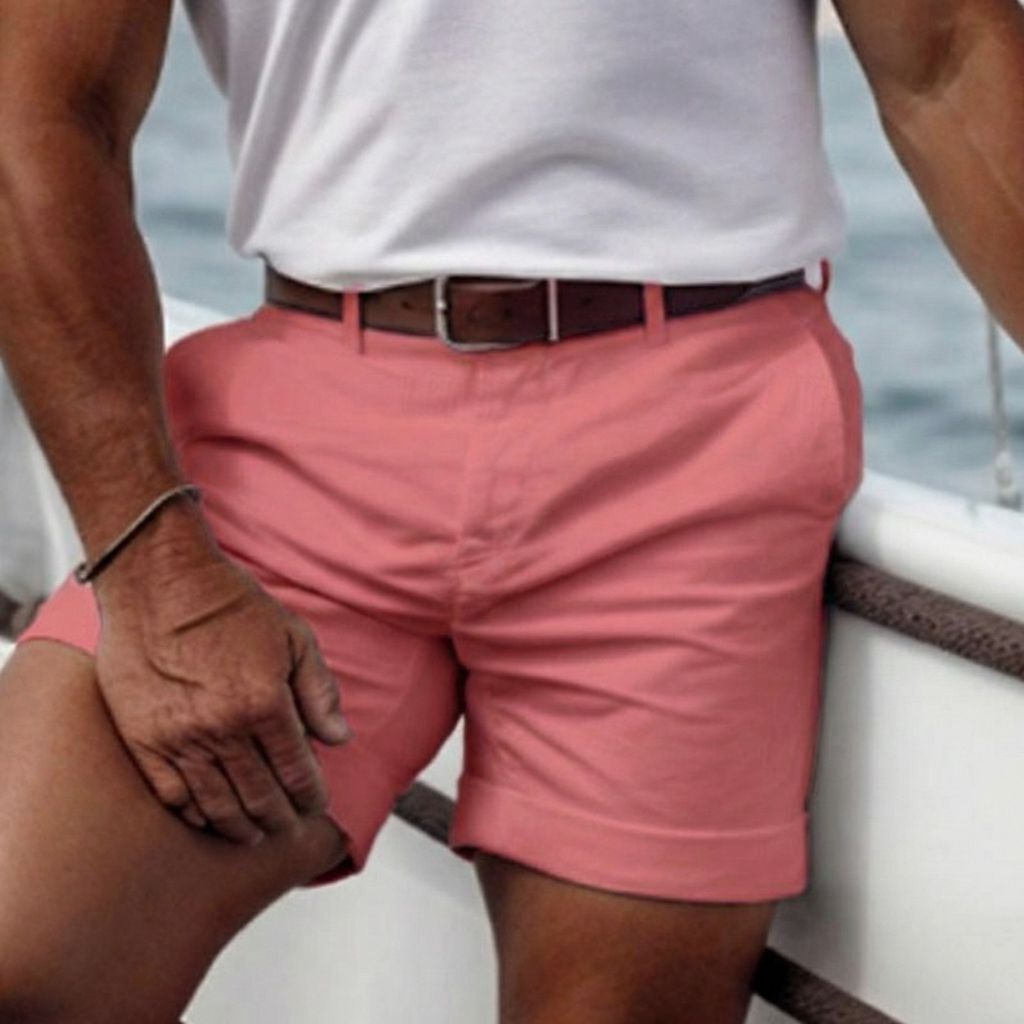 Axel | Stylish Lightweight Summer Shorts Men - Coral Pink