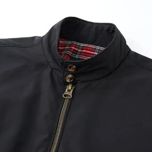 Serena | Elegant Navy Harrington Jacket With Full Zip
