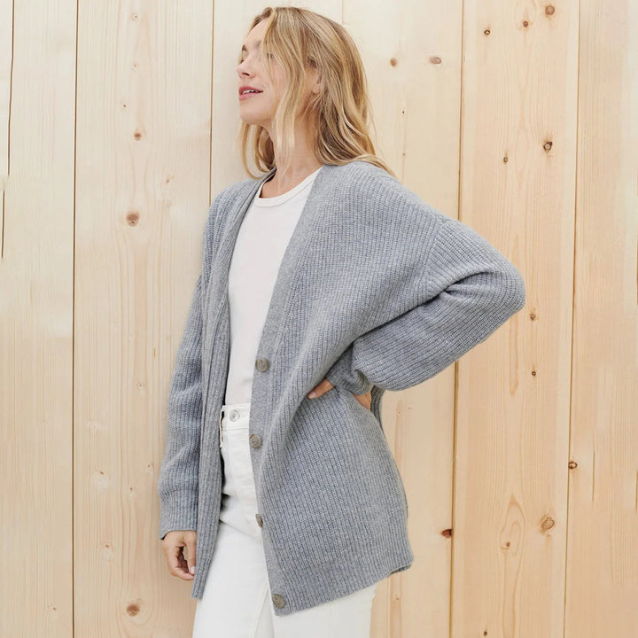 Cordelia | Elegant Oversized Ribbed Cardigan Women