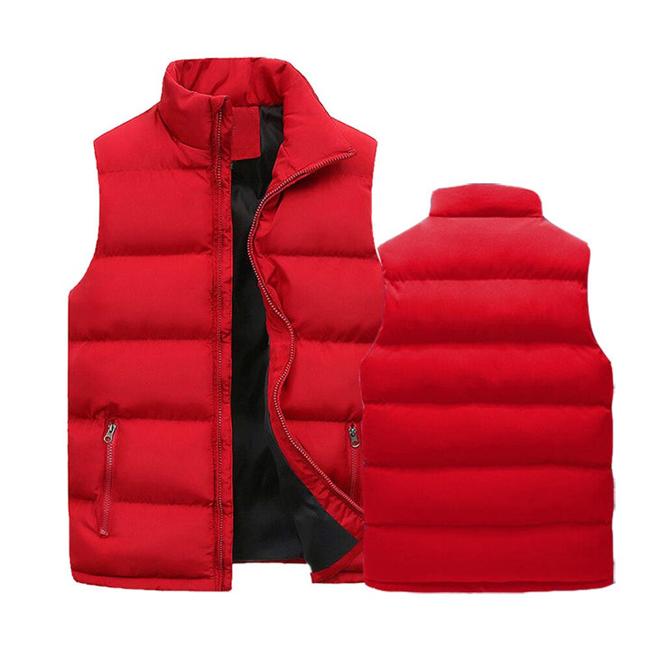 Kai | Sleeveless Navy Quilted Puffer Vest Men