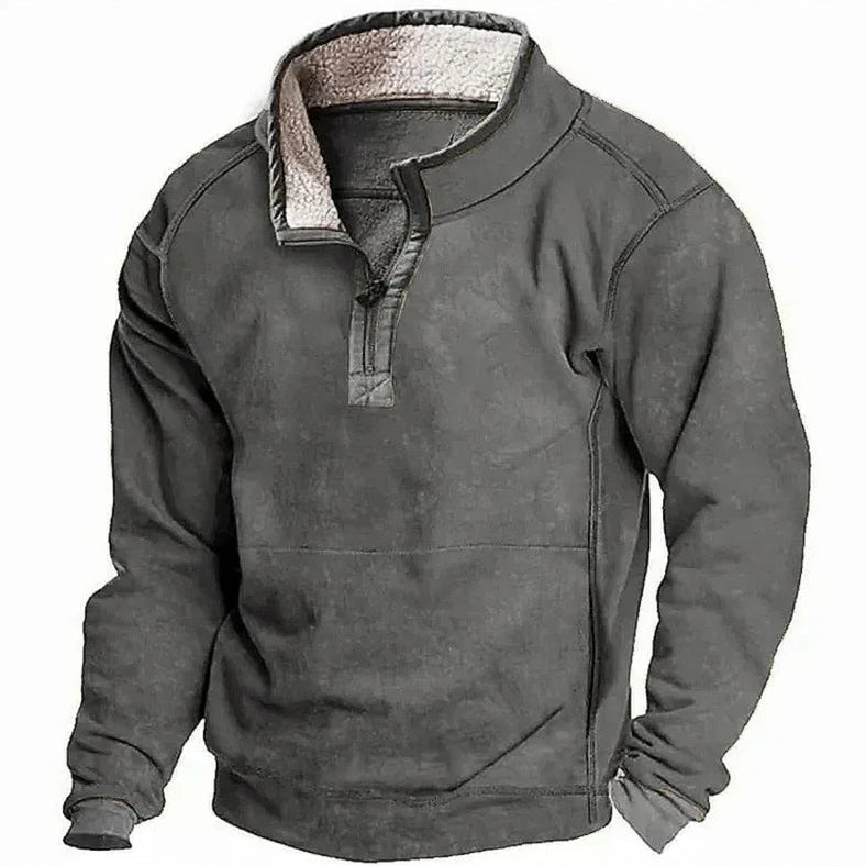 Tristan | Stylish Quarter-Zip Fleece Pullover Stand Collar