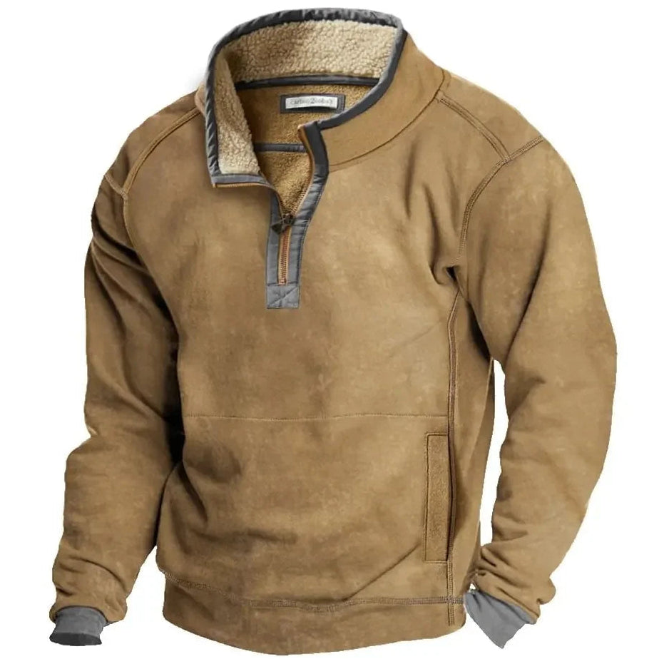 Tristan | Stylish Quarter-Zip Fleece Pullover Stand Collar