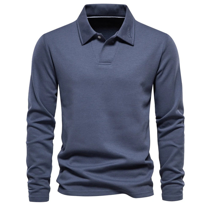 Blaze | Classic Long Sleeve Polo Shirt Men - Beige