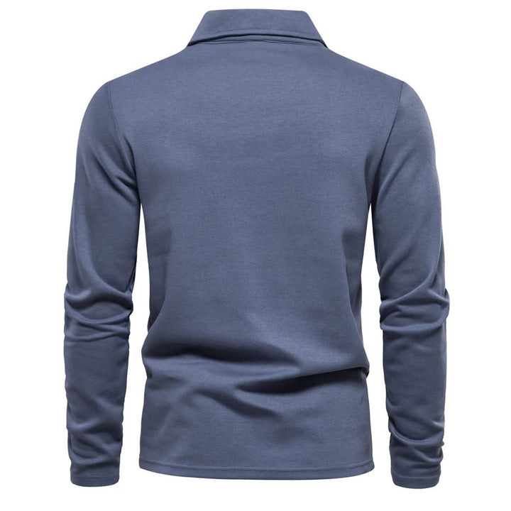 Blaze | Classic Long Sleeve Polo Shirt Men - Beige