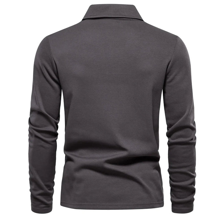 Blaze | Classic Long Sleeve Polo Shirt Men - Beige