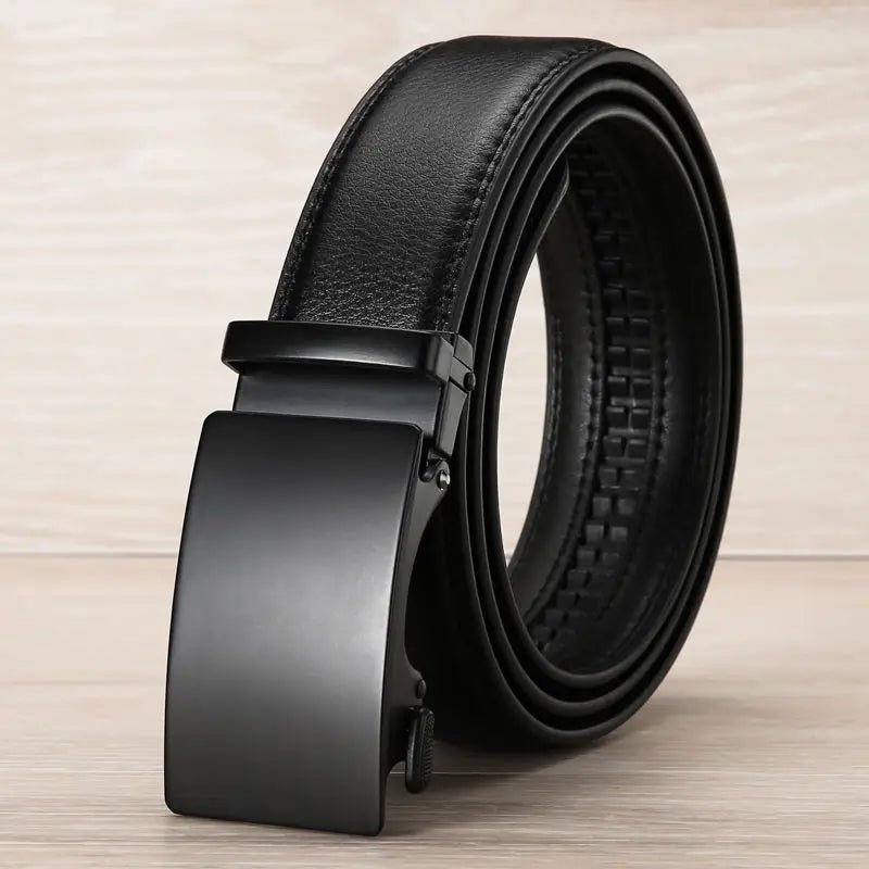 Holden | Sleek Black Automatic Buckle Dress Belt Men