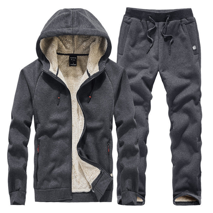 Fletcher | Stylish Fleece Lined Hooded Tracksuit Men - Winter Set