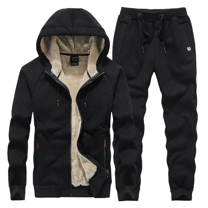 Fletcher | Stylish Fleece Lined Hooded Tracksuit Men - Winter Set