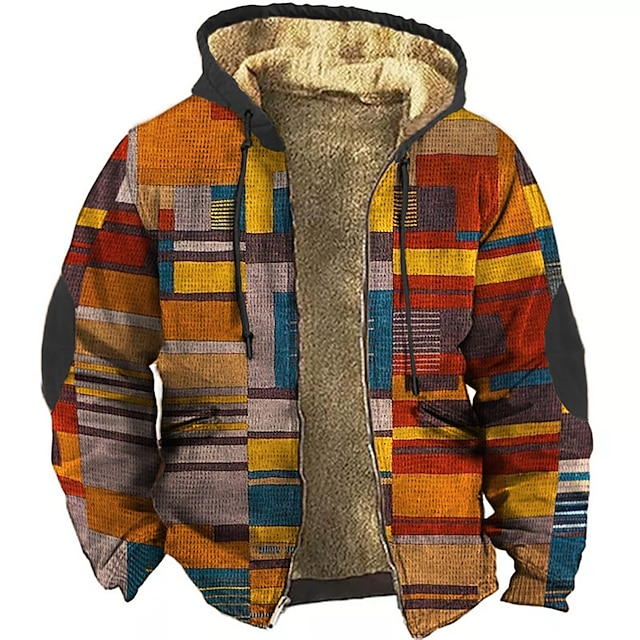 Maverick | Stylish Patchwork Hooded Fleece Jacket Men