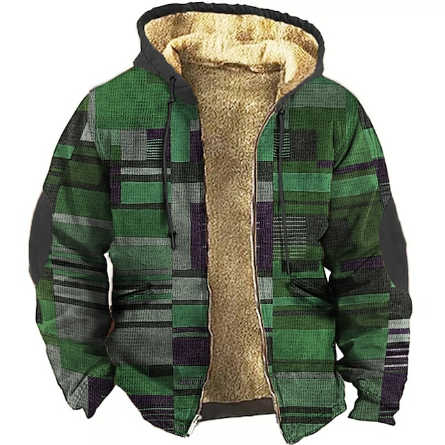 Maverick | Stylish Patchwork Hooded Fleece Jacket Men