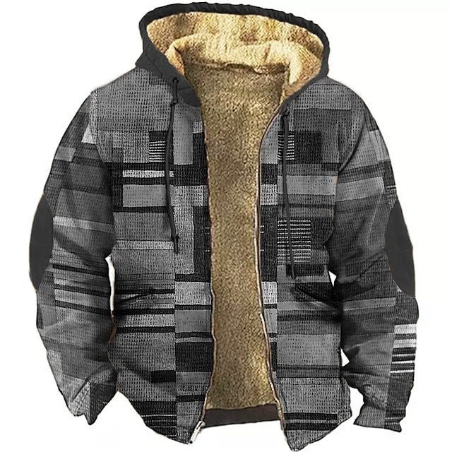 Maverick | Stylish Patchwork Hooded Fleece Jacket Men