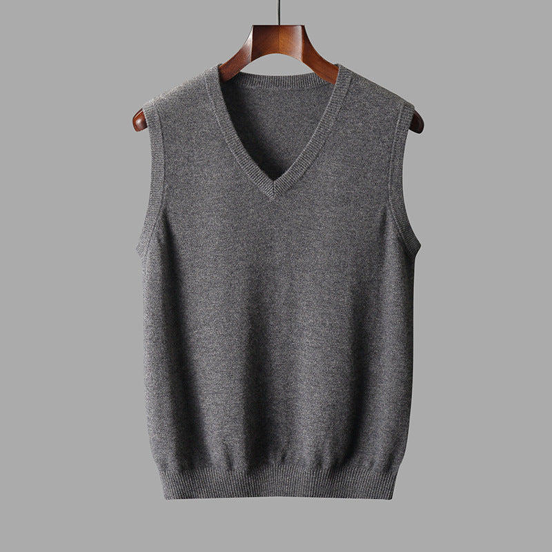 Warren | Classic Men's V-Neck Sleeveless Knit Sweater Vest
