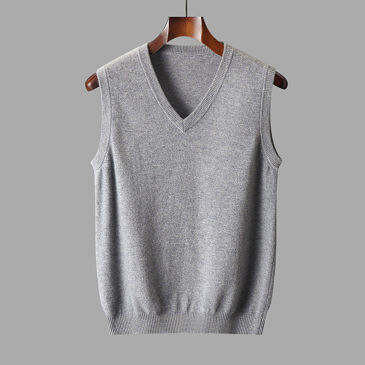 Warren | Classic Men's V-Neck Sleeveless Knit Sweater Vest
