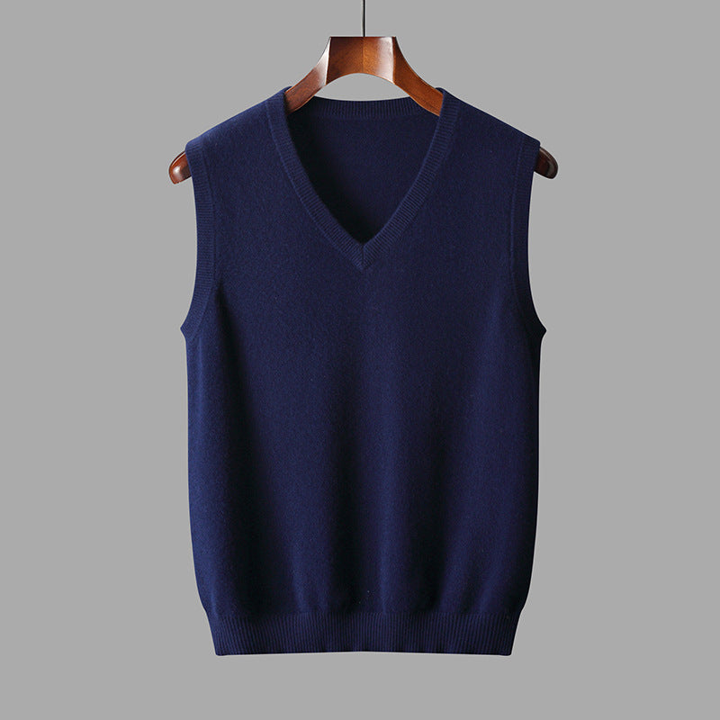 Warren | Classic Men's V-Neck Sleeveless Knit Sweater Vest