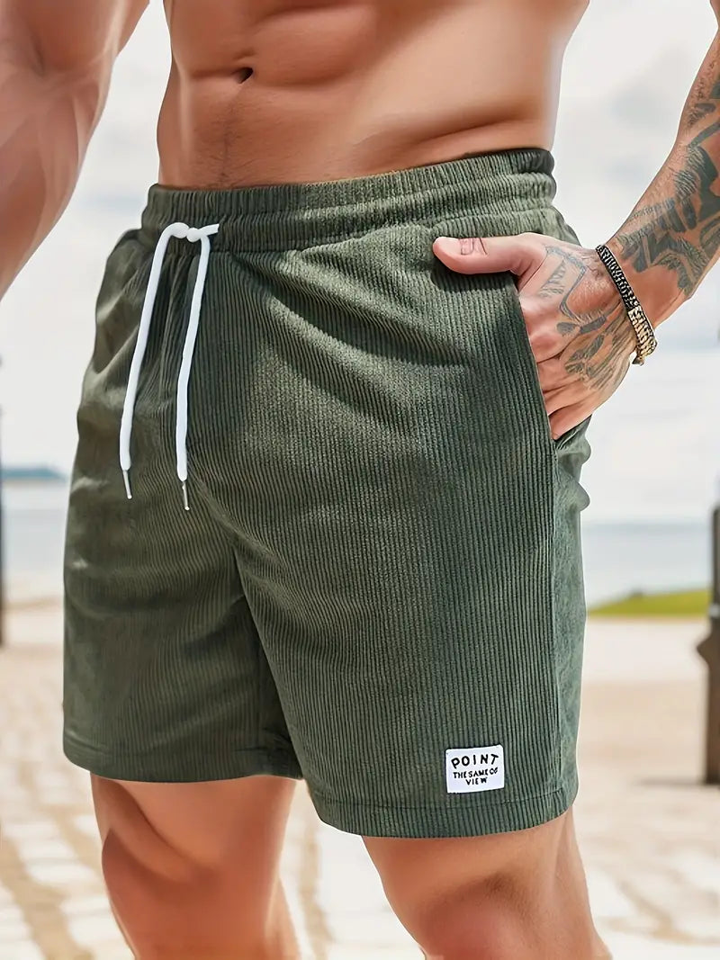 River | Stylish Elastic Waist Swim Shorts With Drawstring