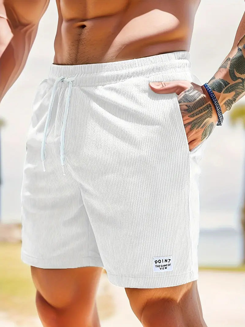 River | Stylish Elastic Waist Swim Shorts With Drawstring