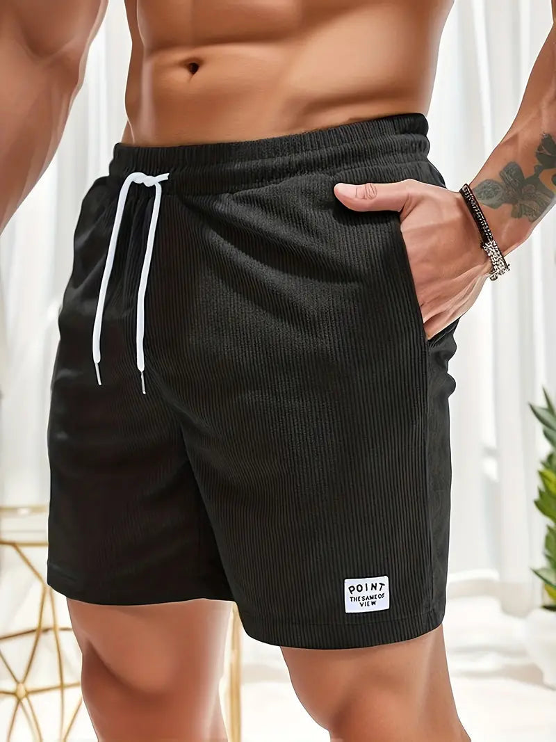 River | Stylish Elastic Waist Swim Shorts With Drawstring