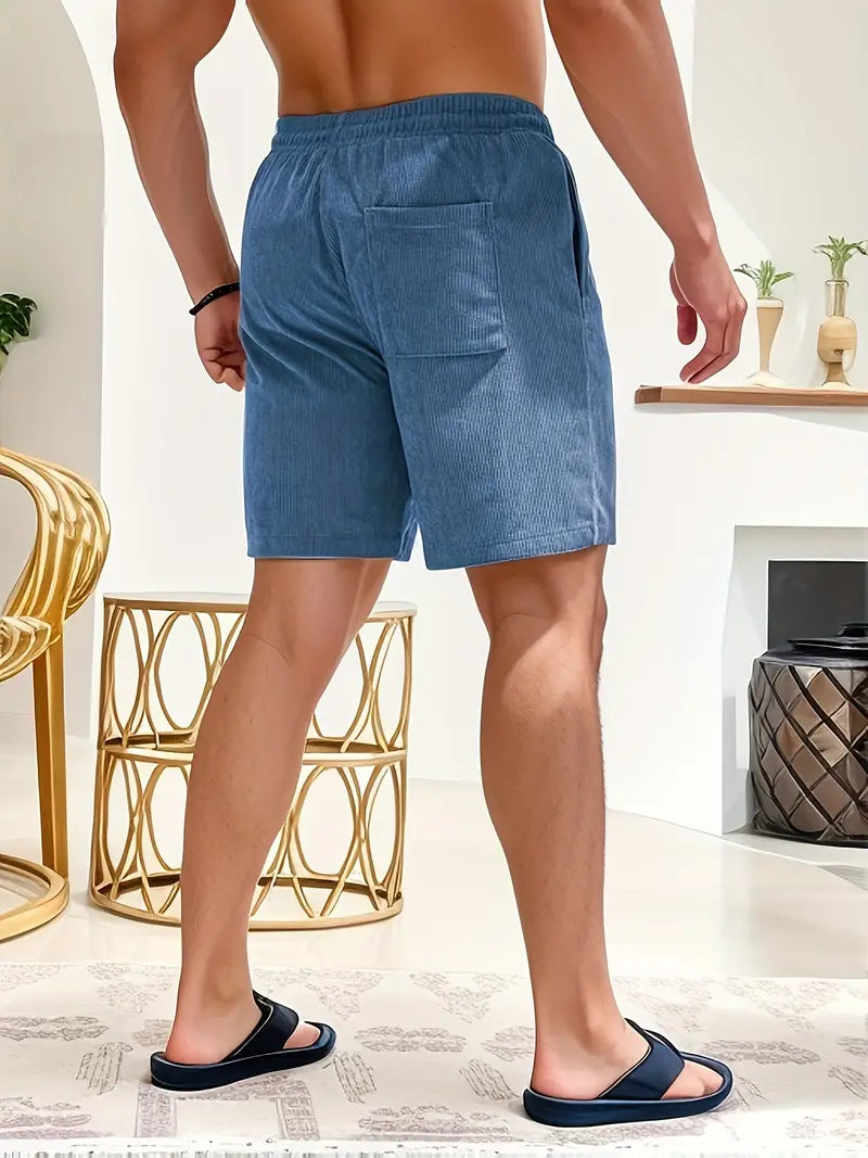 River | Stylish Elastic Waist Swim Shorts With Drawstring