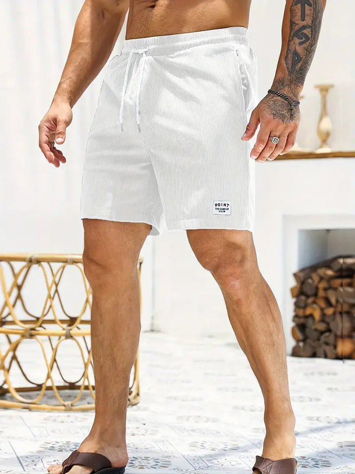 River | Stylish Elastic Waist Swim Shorts With Drawstring