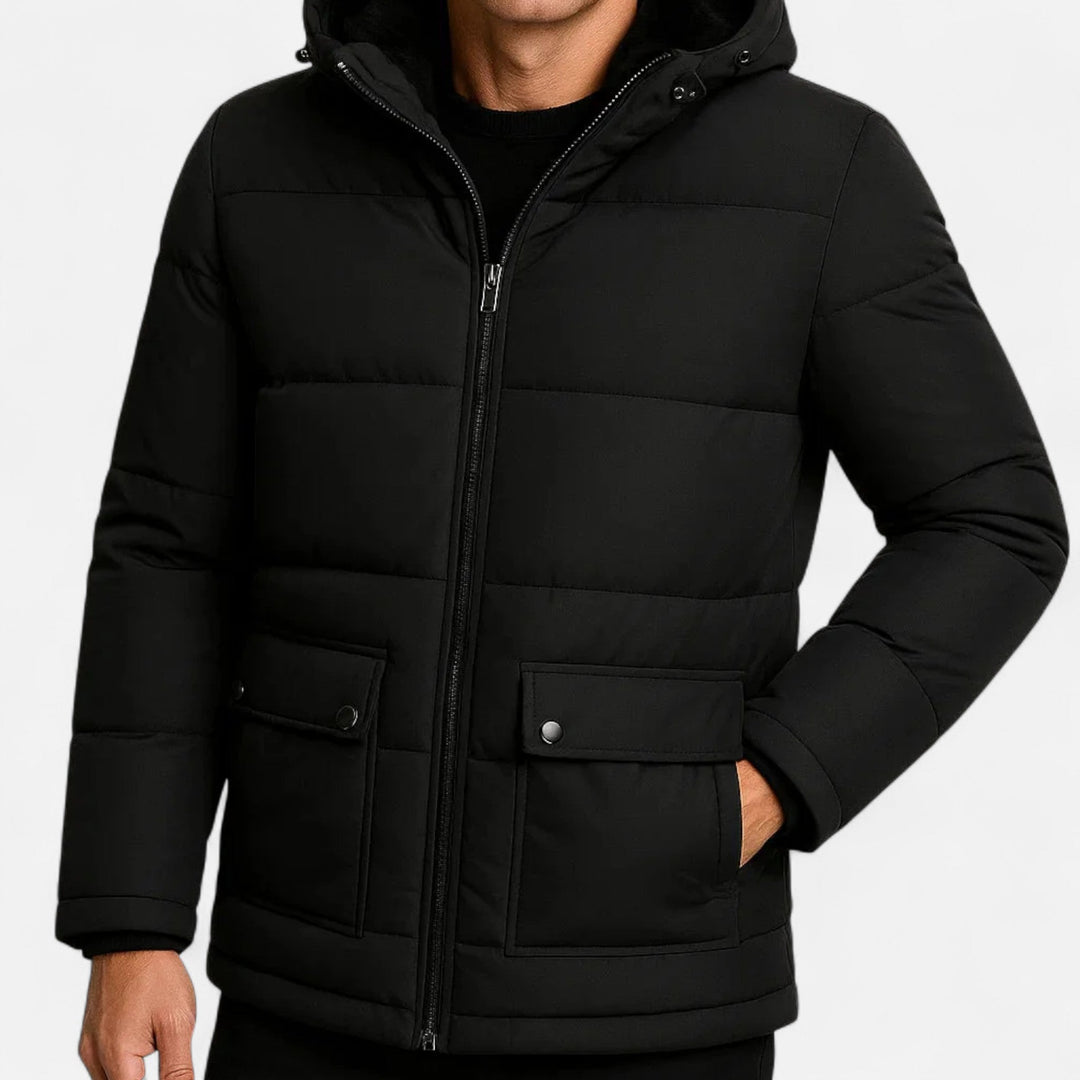 Tessa | Sleek Hooded Quilted Winter Coat With Fleece Lining