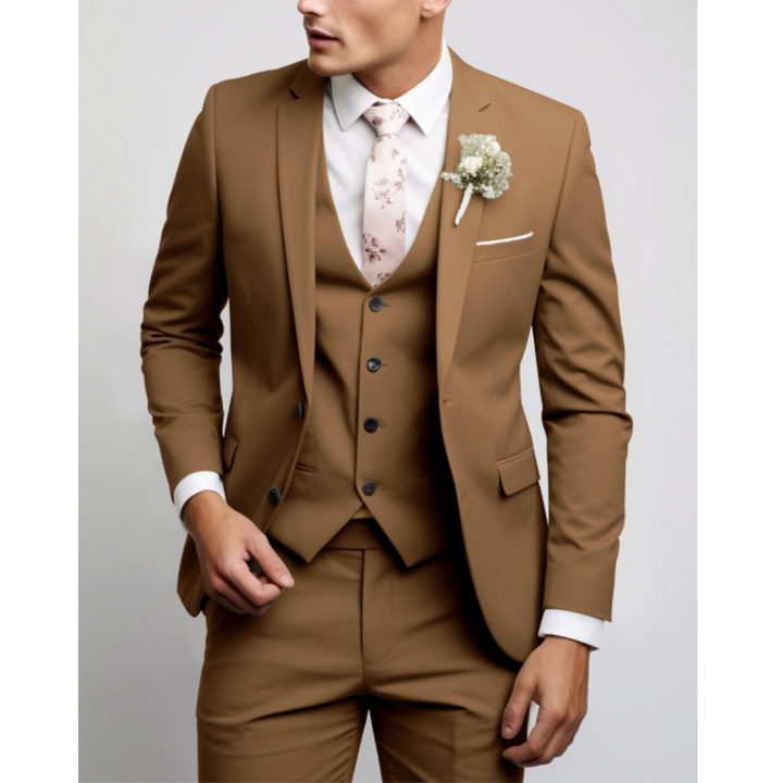 Evelyn | Elegant Men's Three-Piece Light Blue Wedding Suit