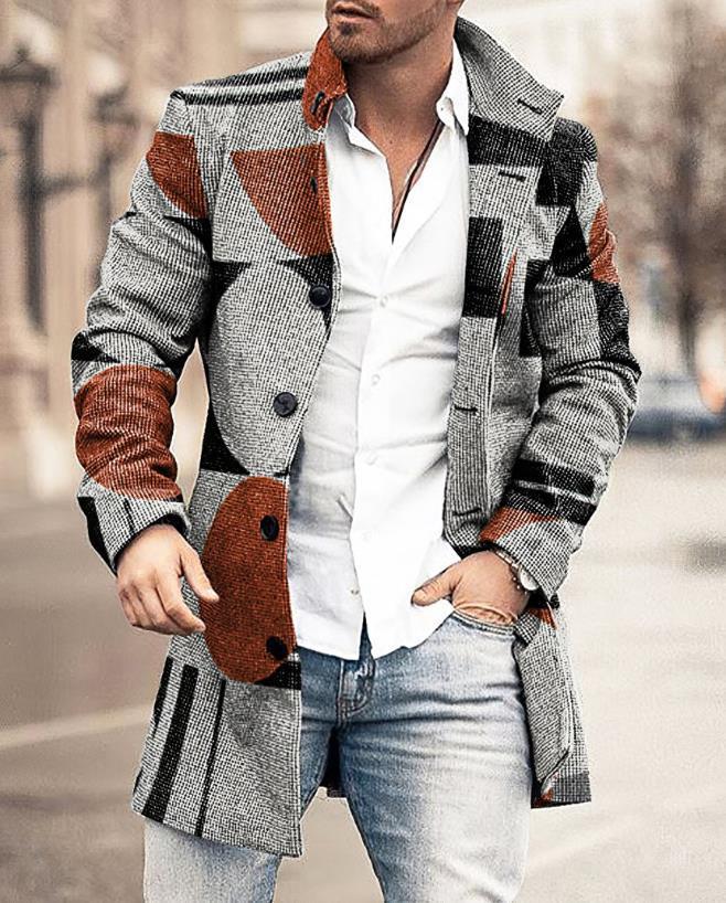 Imogen | Stylish Single-Breasted Plaid Wool Overcoat