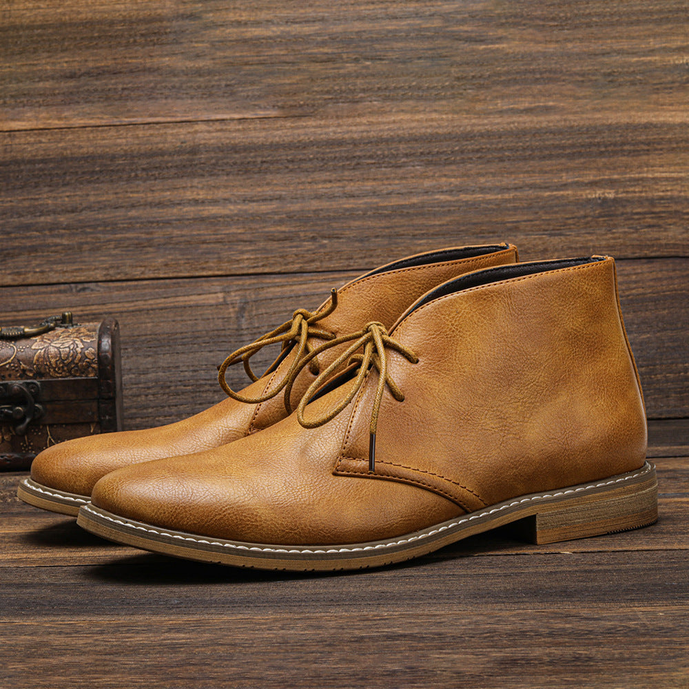 Cora | Classic Men's Brown Leather Chukka Boots
