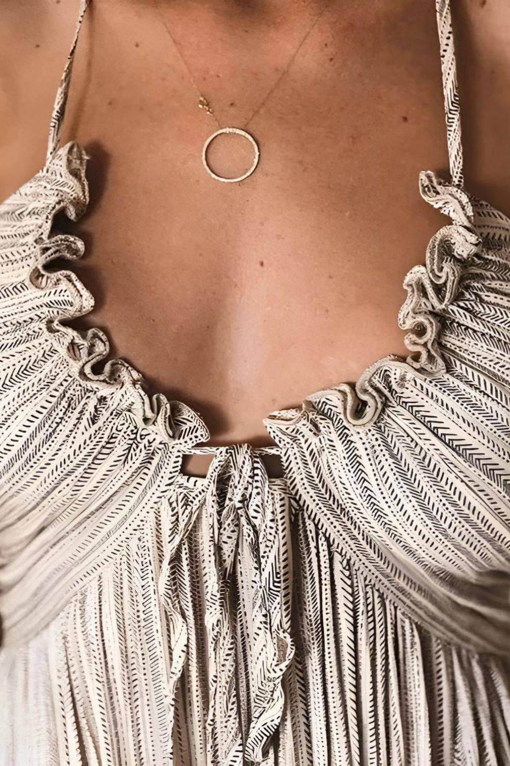 Sybil | Elegant Pleated Halter Maxi Dress