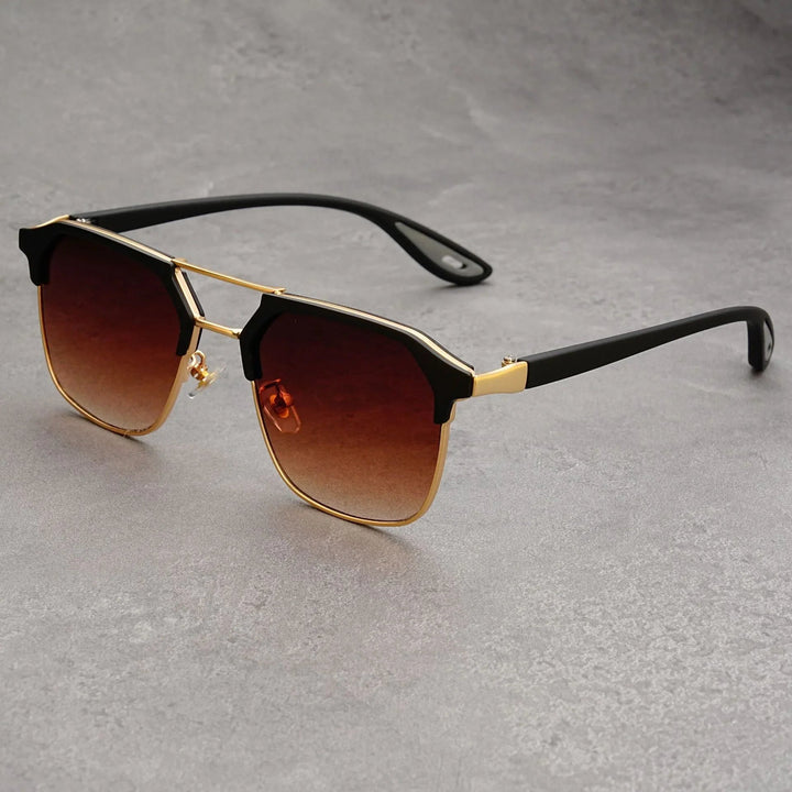Hannah | Sleek Hexagonal Aviator Sunglasses With Gradient Lens