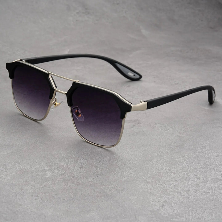 Hannah | Sleek Hexagonal Aviator Sunglasses With Gradient Lens