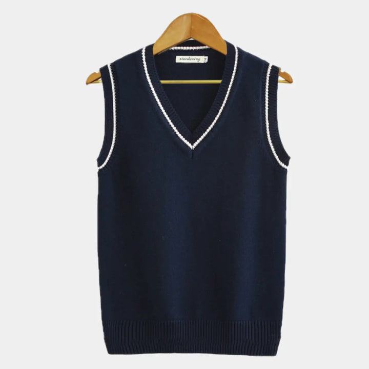 Elyse | Stylish Cable Knit V-Neck Sleeveless Sweater Vest