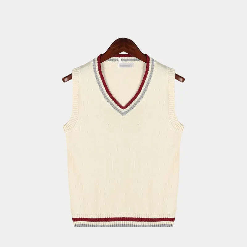 Elyse | Stylish Cable Knit V-Neck Sleeveless Sweater Vest
