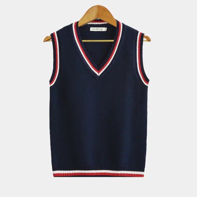 Elyse | Stylish Cable Knit V-Neck Sleeveless Sweater Vest