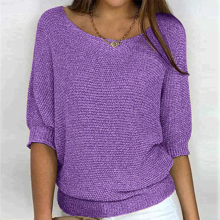 Tess | Chic V-Neck Knit Pullover Sweater