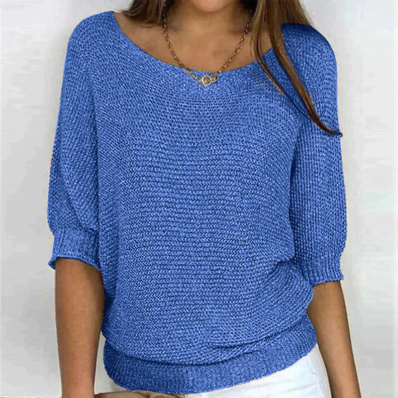Tess | Chic V-Neck Knit Pullover Sweater