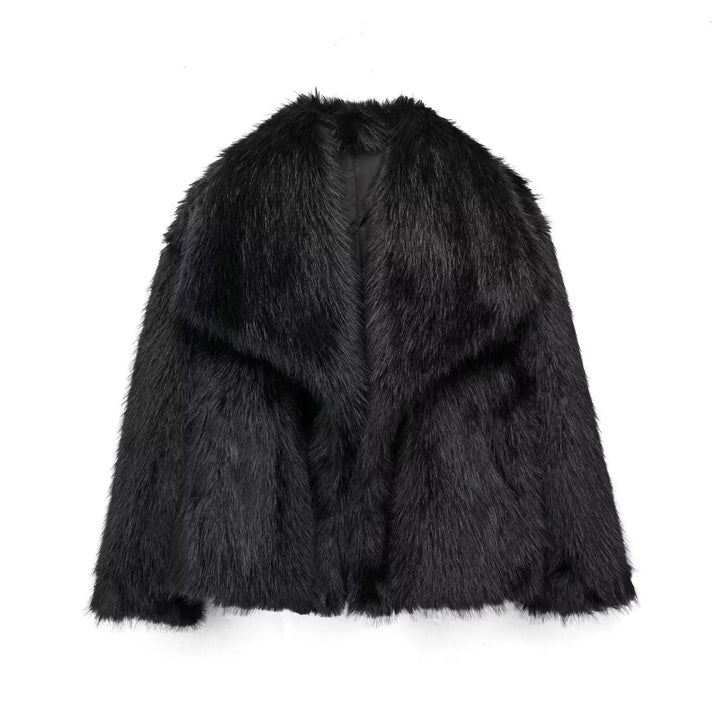 Paige | Chic Oversized Faux Fur Coat - Luxurious Winter Warmth