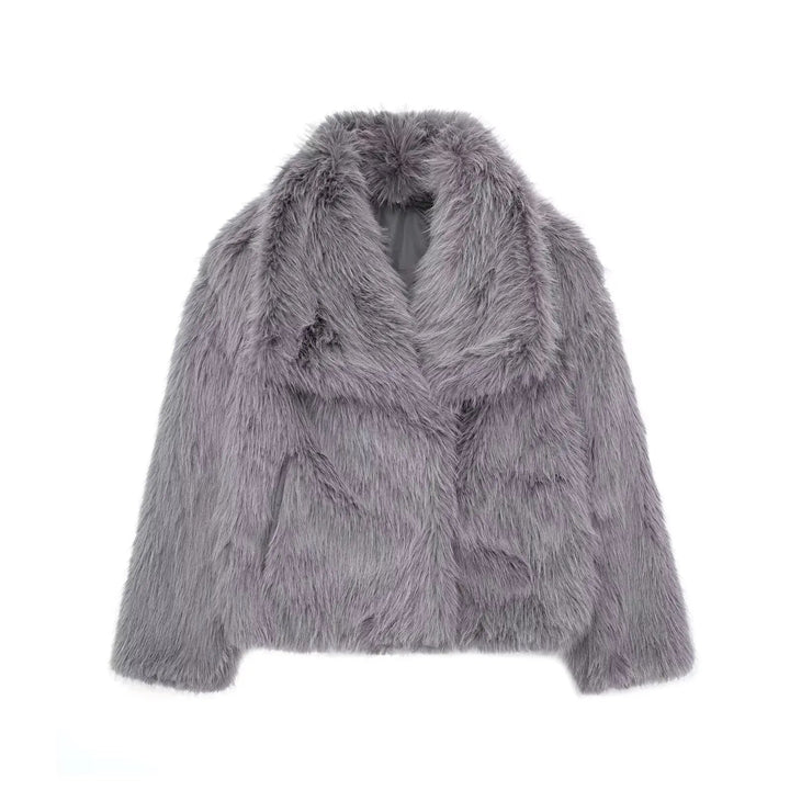 Paige | Chic Oversized Faux Fur Coat - Luxurious Winter Warmth