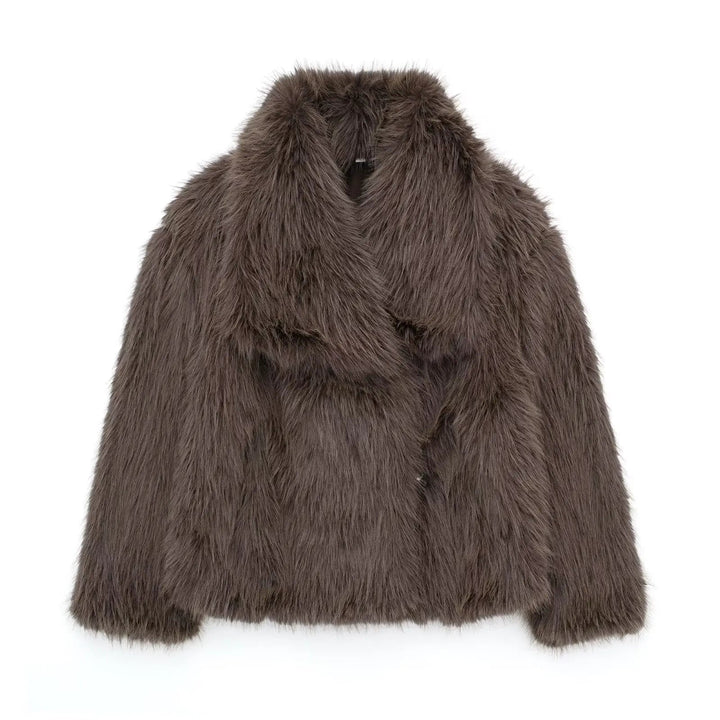 Paige | Chic Oversized Faux Fur Coat - Luxurious Winter Warmth