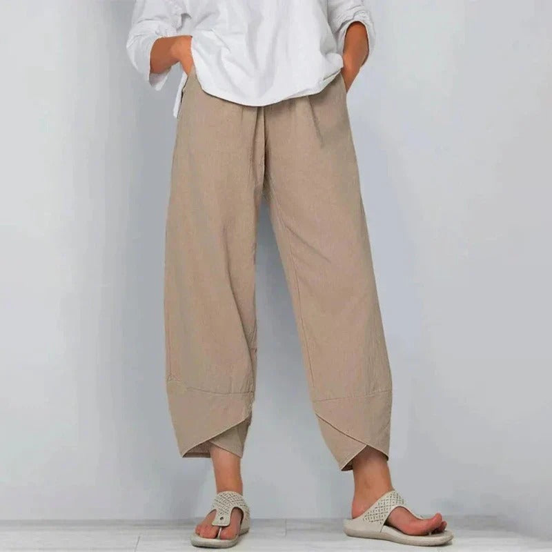 Jazz | Stylish Wide Leg Linen Pants With Relaxed Silhouette