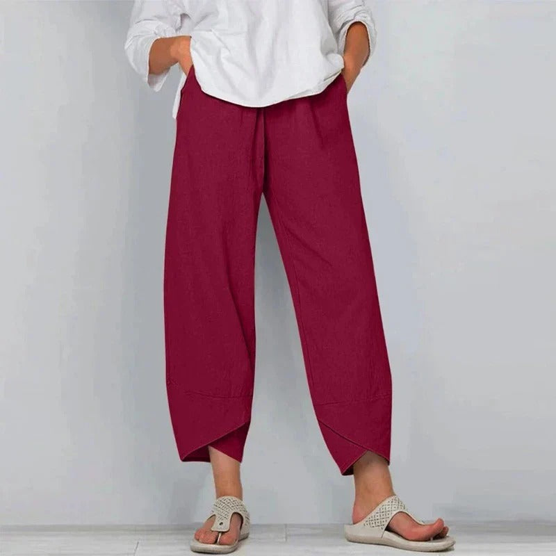 Jazz | Stylish Wide Leg Linen Pants With Relaxed Silhouette