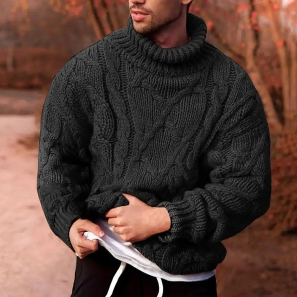 Dominic | Men’s Chunky High Neck Winter Sweater