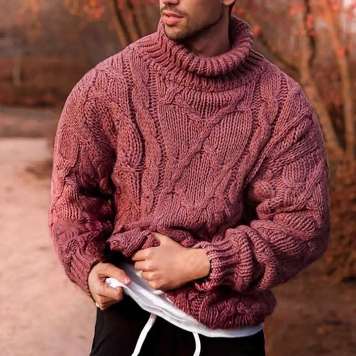 Dominic | Men’s Chunky High Neck Winter Sweater
