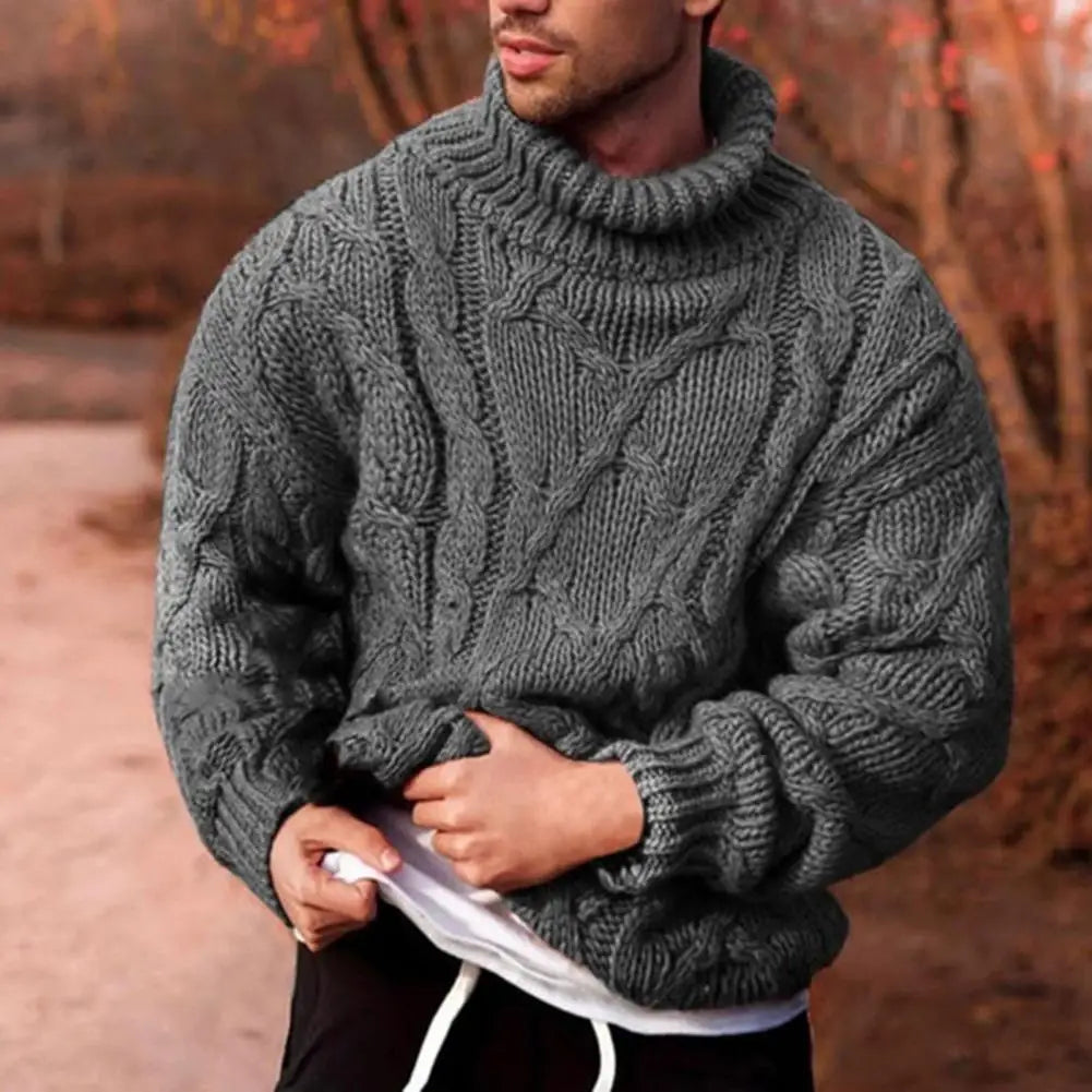 Dominic | Men’s Chunky High Neck Winter Sweater