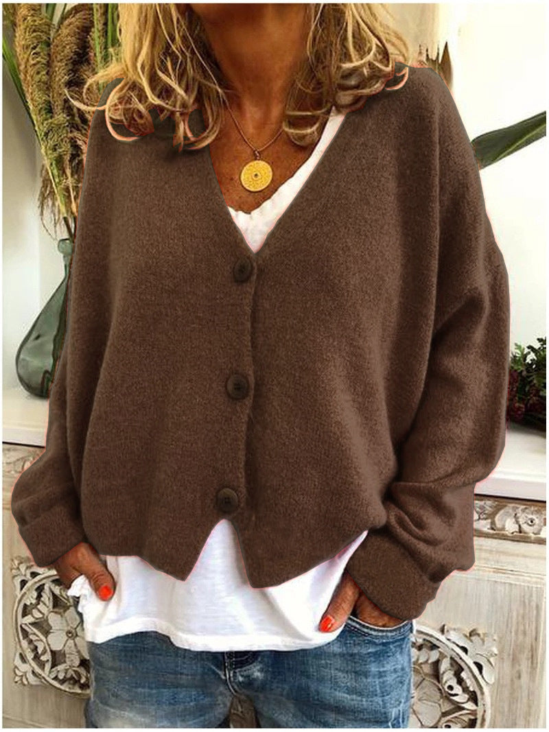 Kira | Cozy V-Neck Button Up Knit Cardigan Women